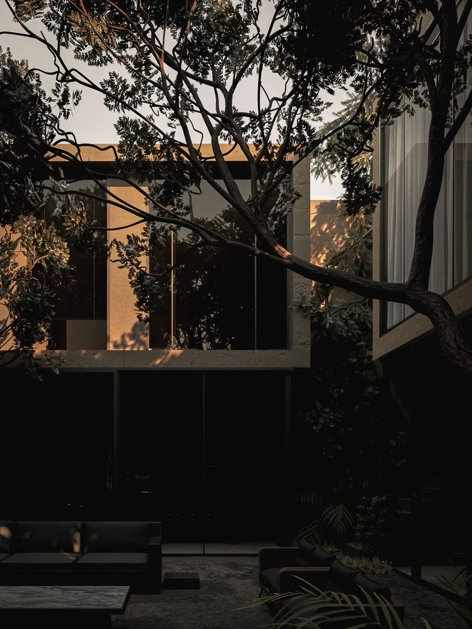 Aryan Retreat courtyard design