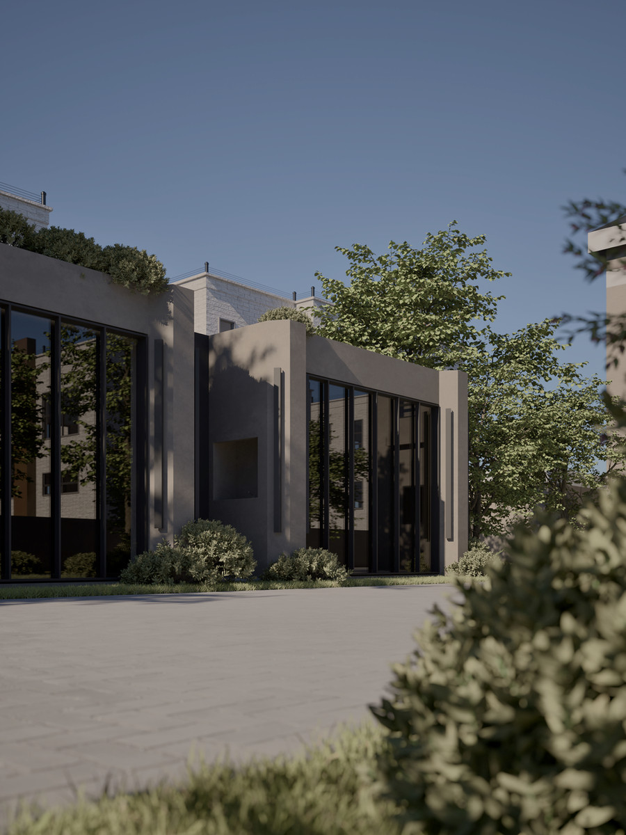 Landscaped entrance to Majlis Al-Asl
